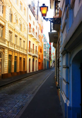 Street in Rapallo - Italy